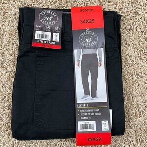 Colorado Clothing Men's Canvas Utility Pants Black, Size 34x29 (New)